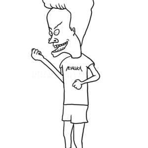 Beavis And Butt Head Do The Universe Coloring Pages Printable For Free