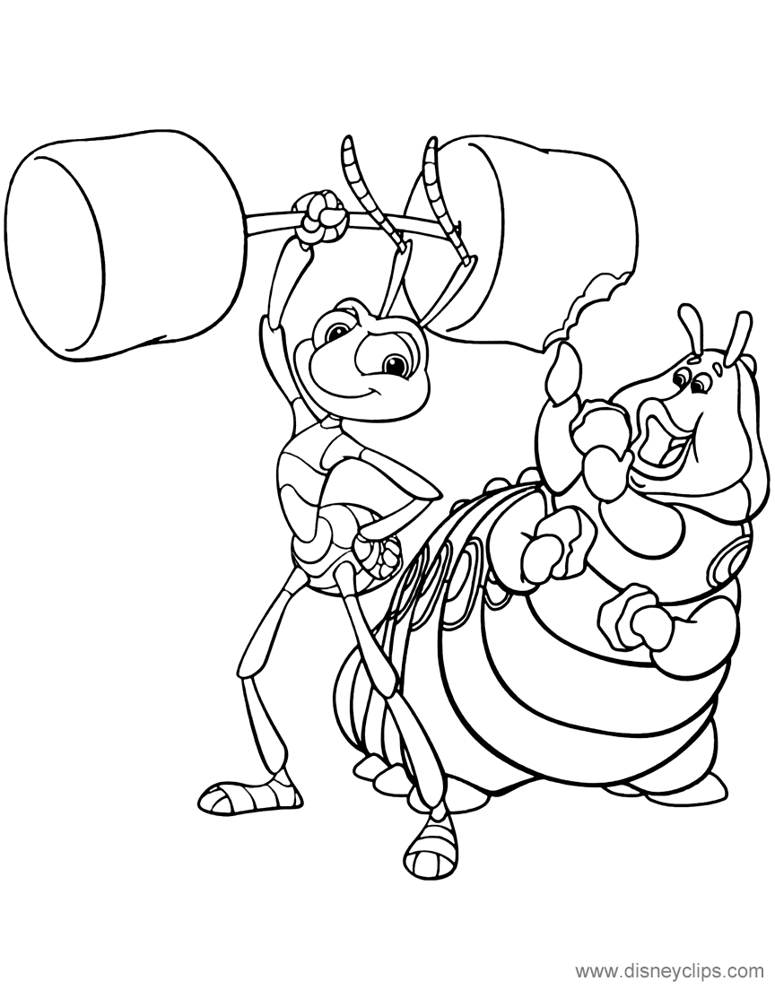 A Bug's Life Coloring Pages Printable for Free Download