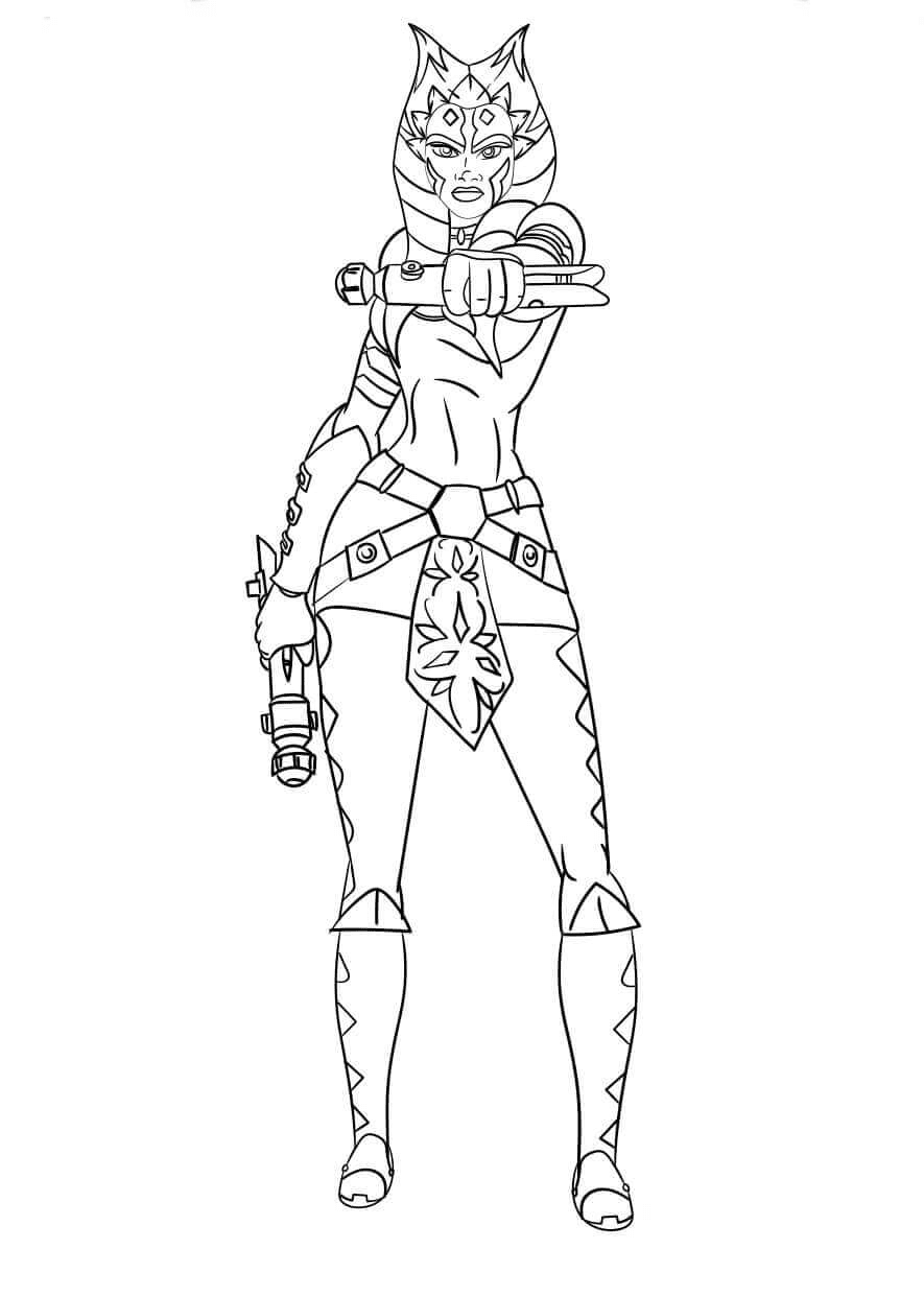 Ahsoka Coloring Pages Printable for Free Download