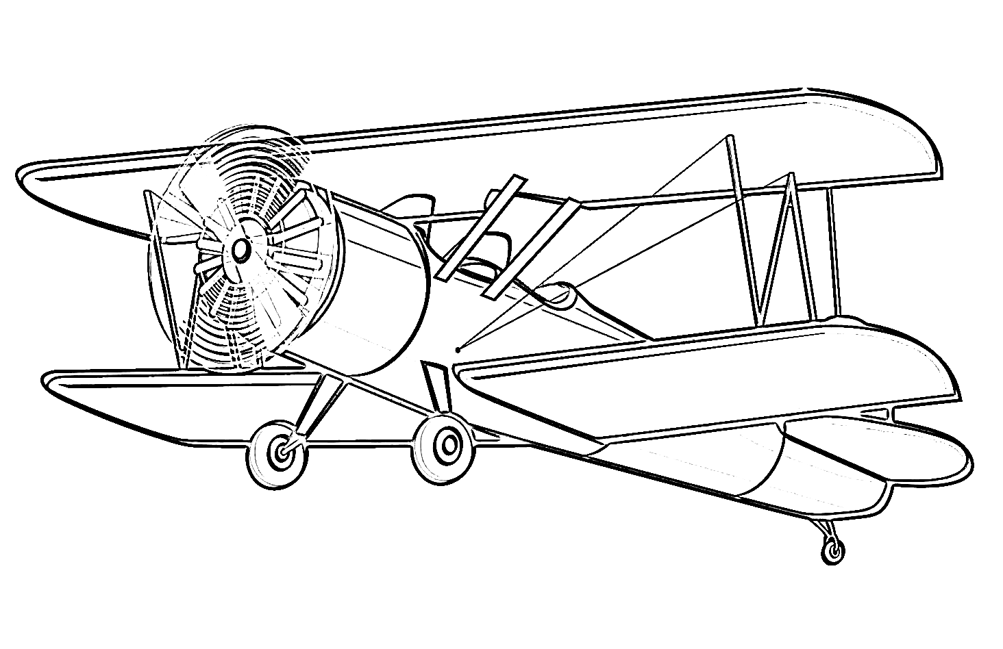 Airplane Coloring Pages Printable for Free Download