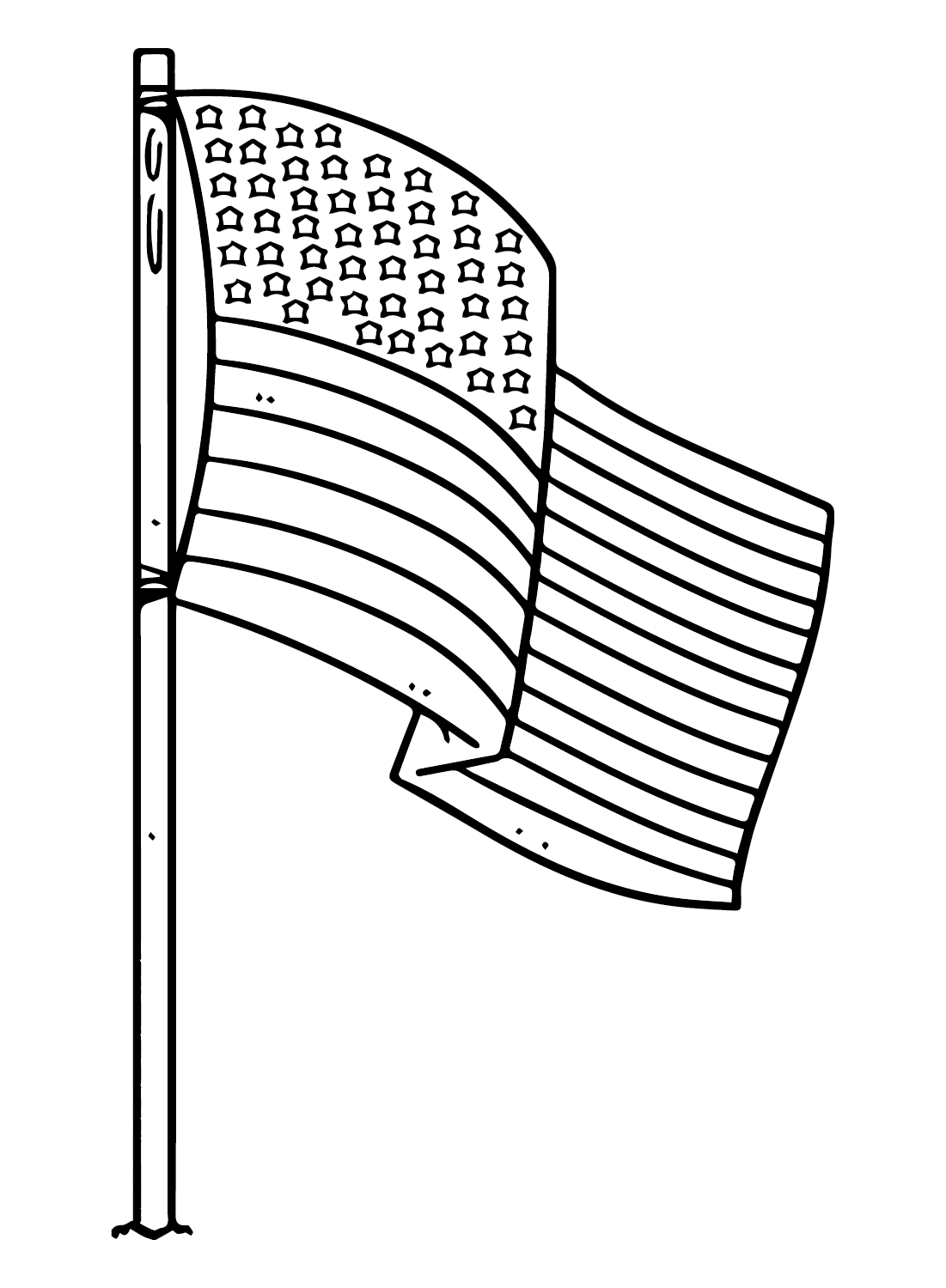 American Flag Coloring Pages Printable For Free Download