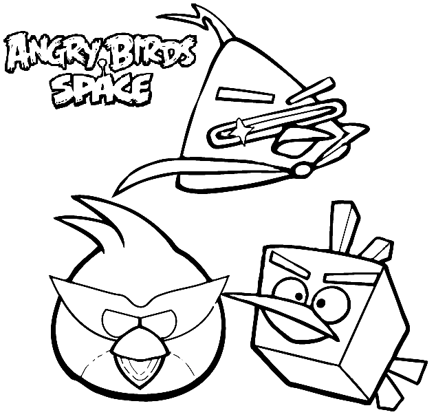 Angry Birds Space Coloring Pages Printable For Free Download