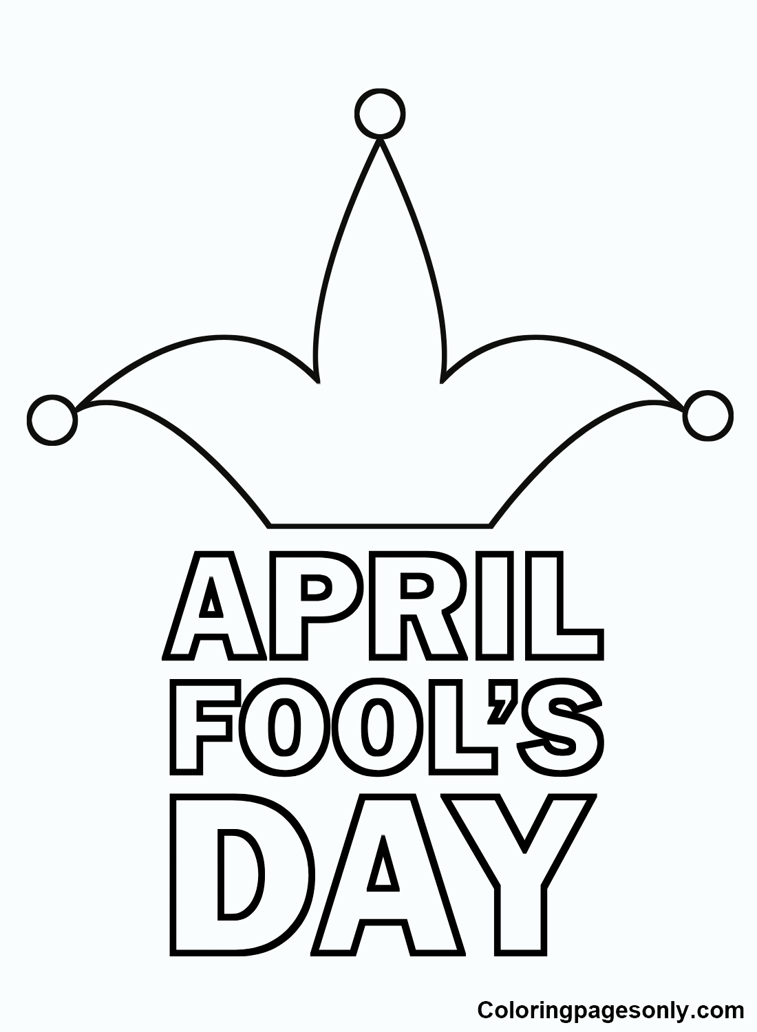 April Fools' Day Coloring Pages Printable for Free Download