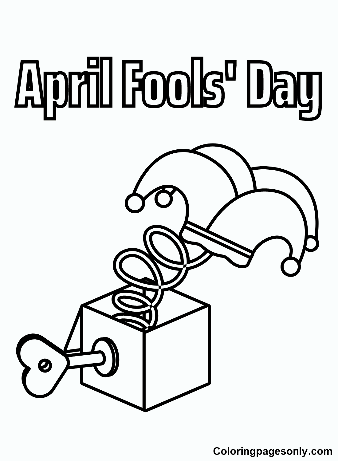 April Fools' Day Coloring Pages Printable for Free Download