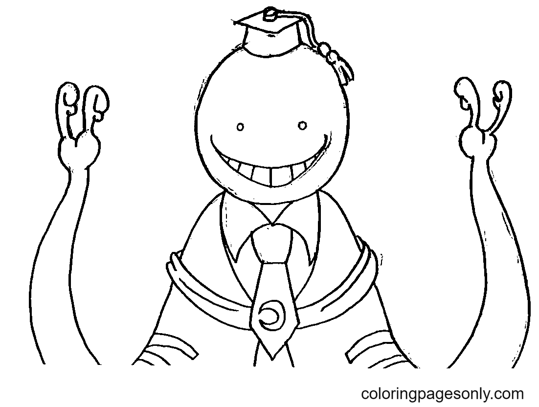 Assassination Classroom Coloring Pages Printable For Free Download 6921