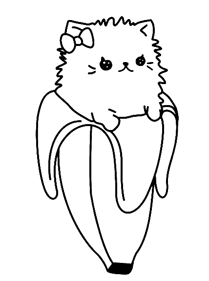 Bananya Coloring Pages Printable for Free Download