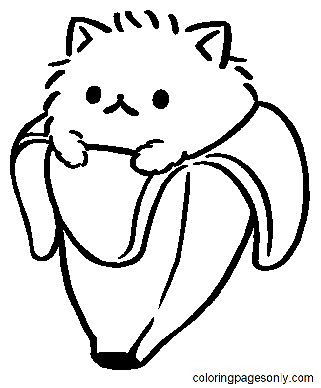 Bananya Coloring Pages Printable for Free Download