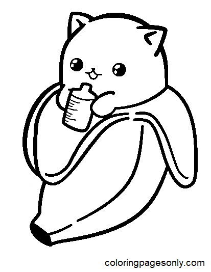 Bananya Coloring Pages Printable for Free Download