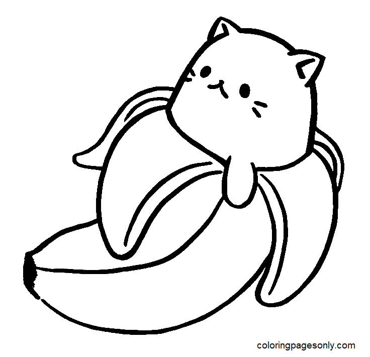 Bananya Coloring Pages Printable for Free Download