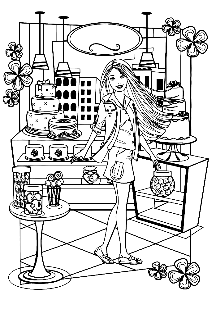 Barbie Coloring Pages Printable for Free Download