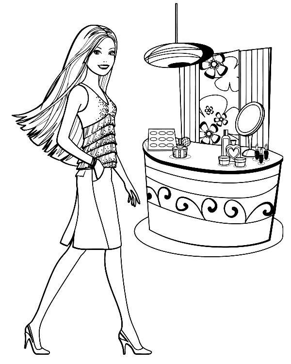 Barbie Coloring Pages Printable for Free Download