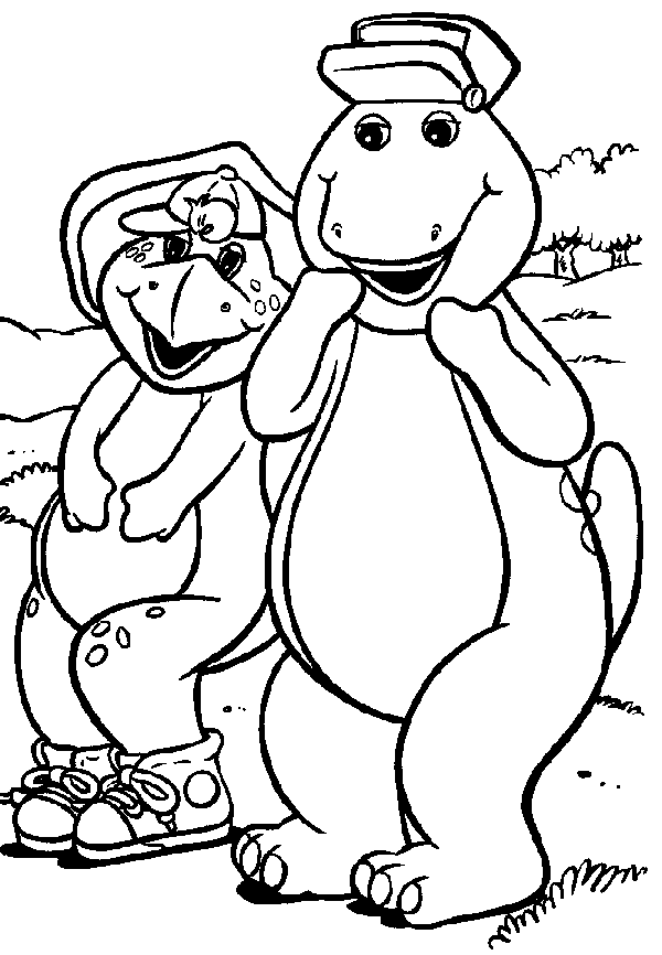 Barney and Friends Coloring Pages Printable for Free Download