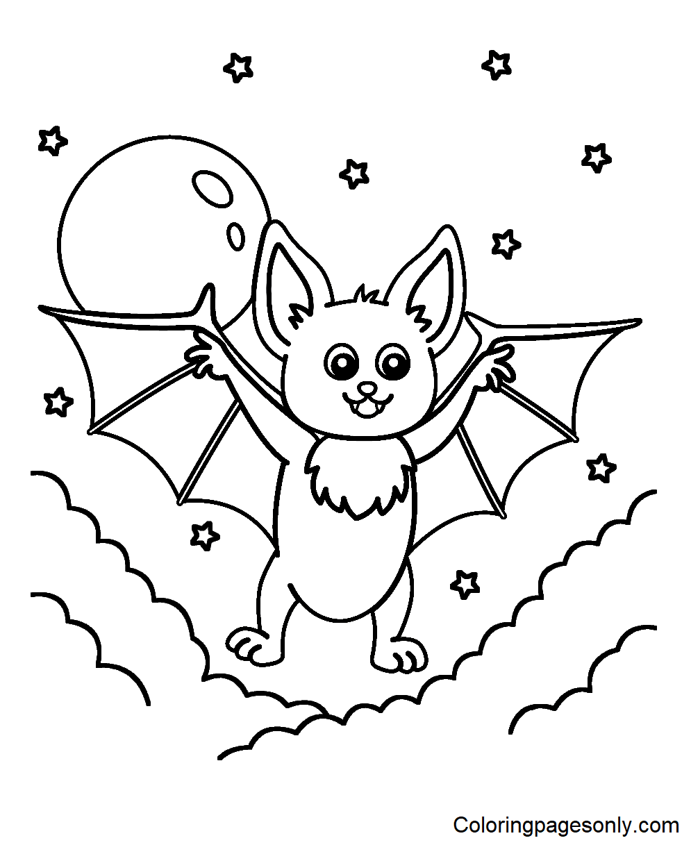 Bat Coloring Pages Printable for Free Download