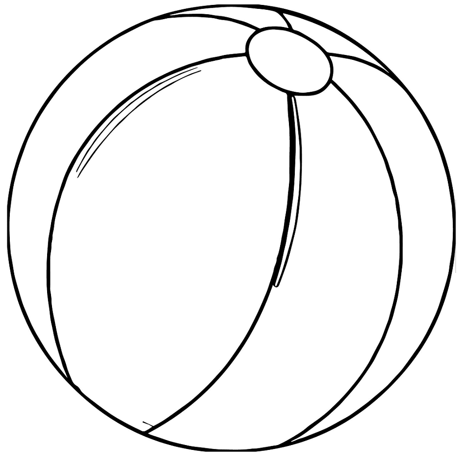 Beach Ball Coloring Pages Printable For Free Download