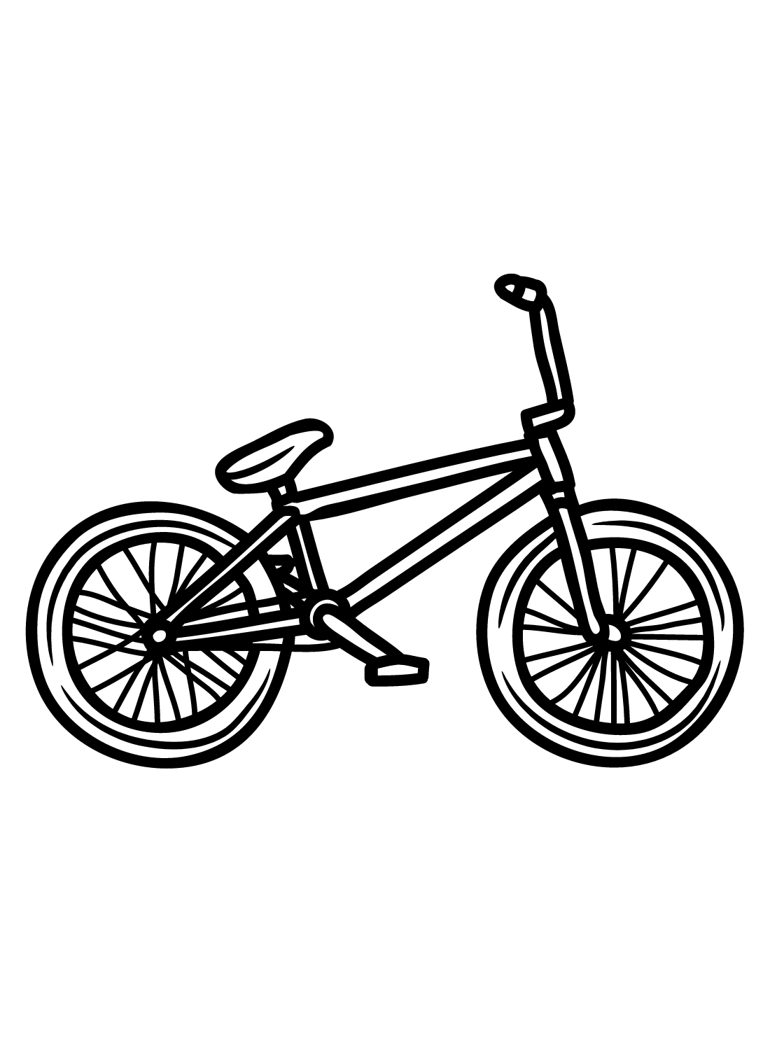 Bicycle Coloring Pages Printable for Free Download