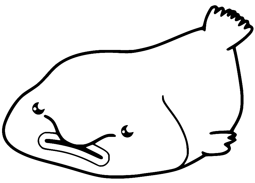 Blobfish Coloring Pages Printable for Free Download