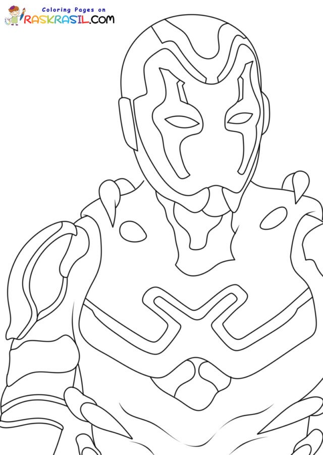 10 Blue Beetle Coloring Pages Printable: Unleash Your Inner Superhero