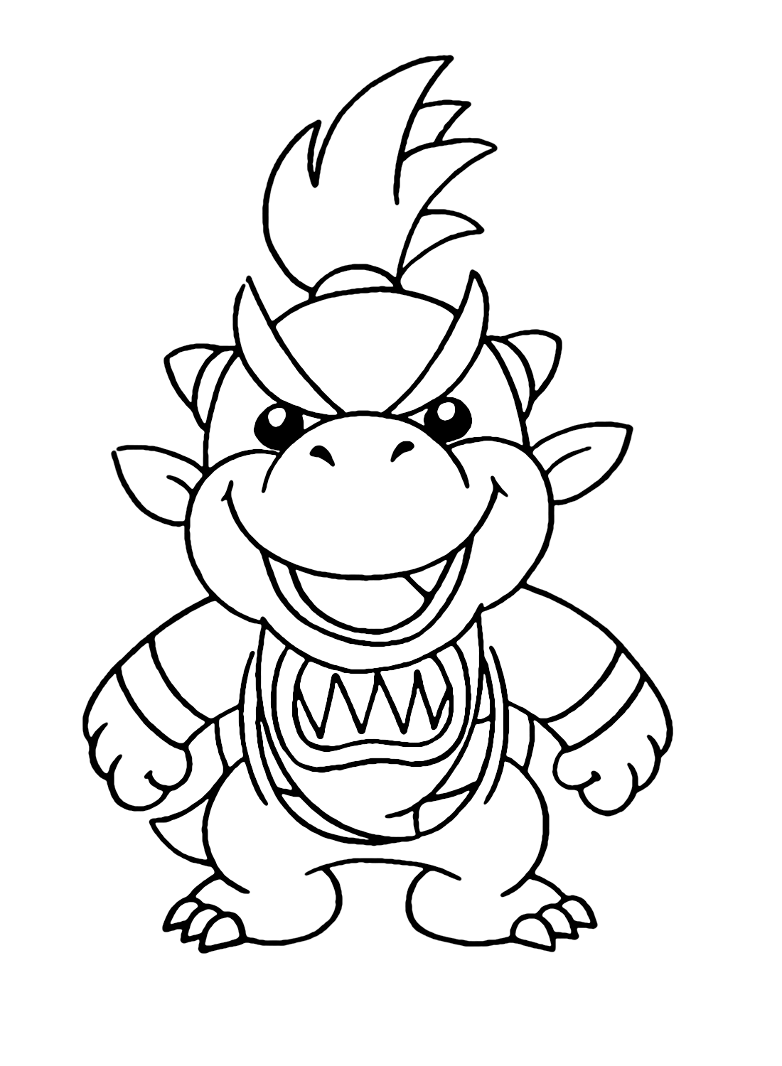 Bowser Jr Coloring Pages Printable for Free Download