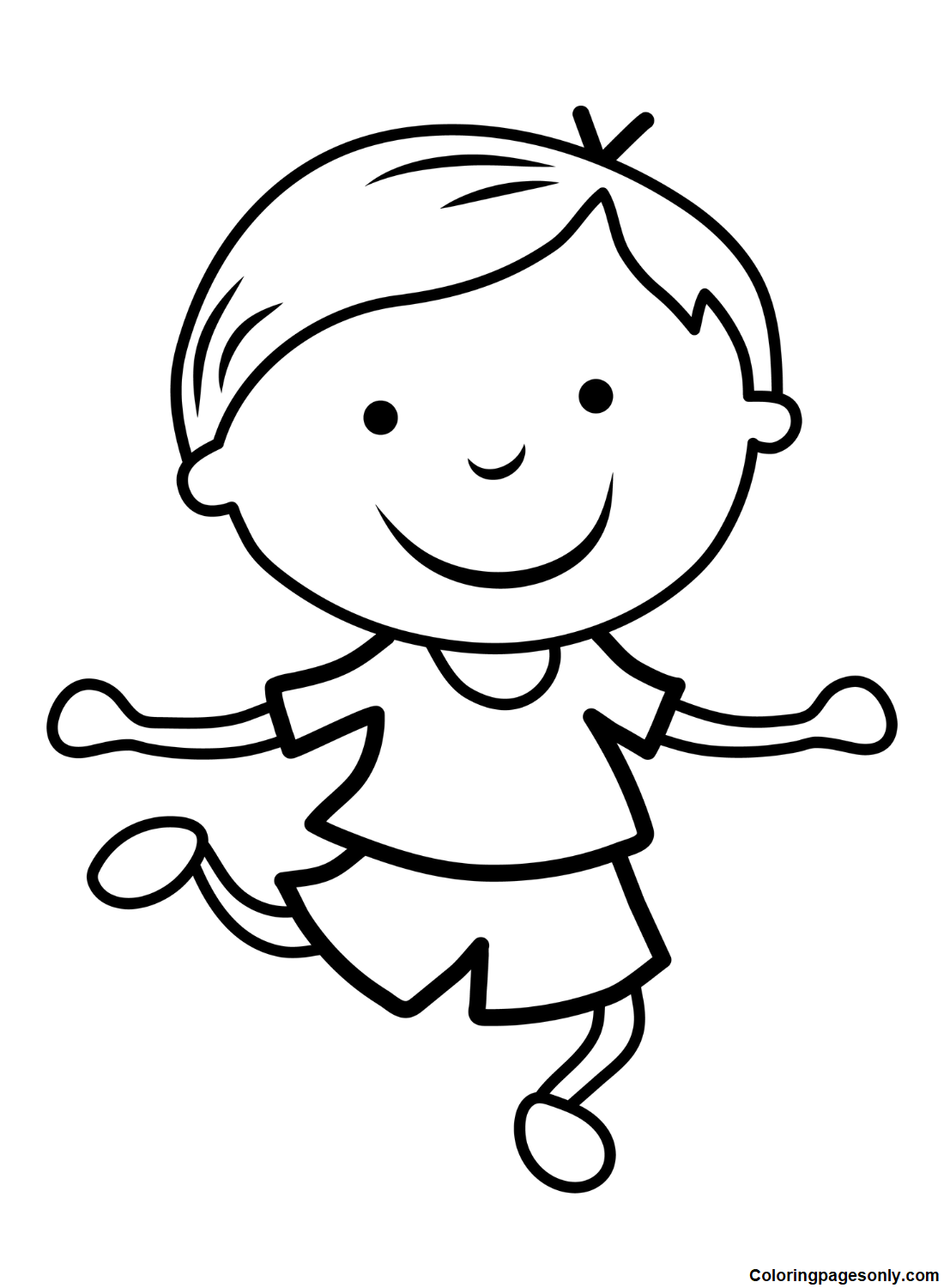 Boyish Coloring Pages Printable for Free Download