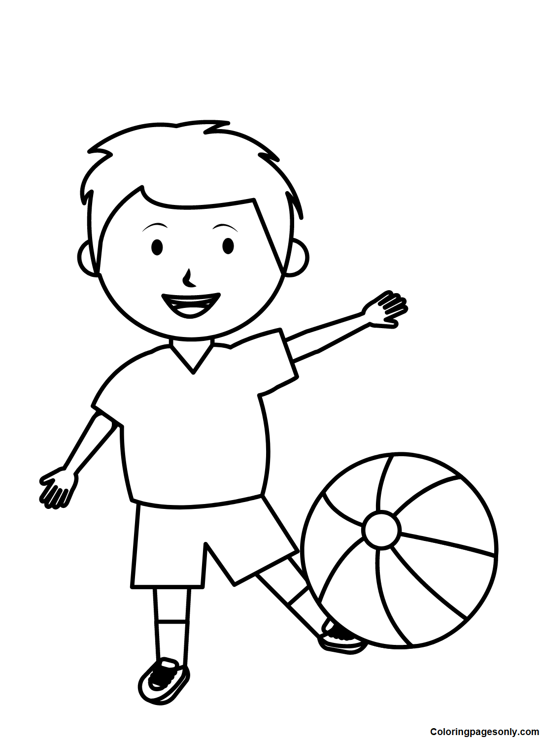 Boyish Coloring Pages Printable for Free Download