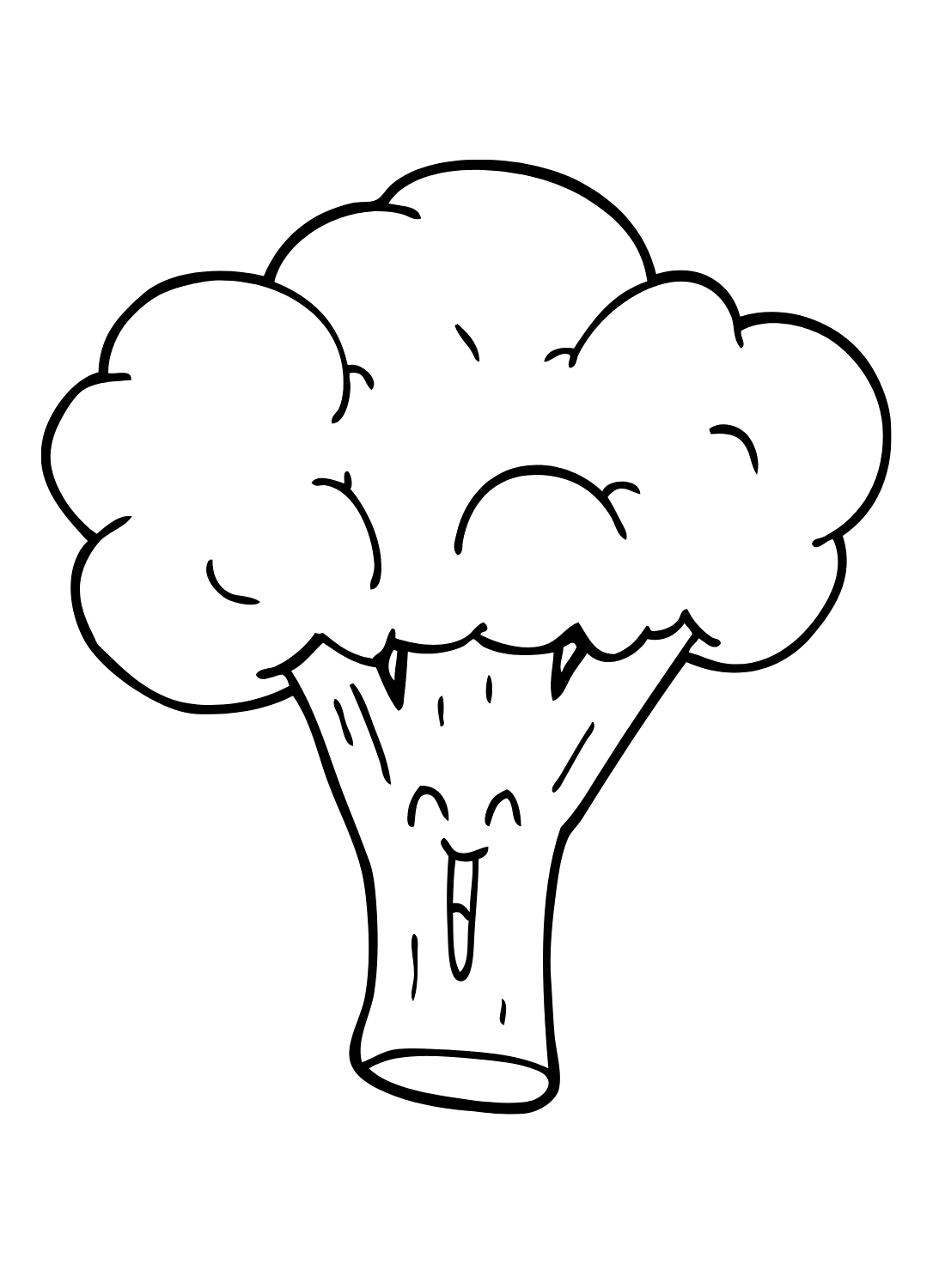 Broccoli Coloring Pages Printable for Free Download