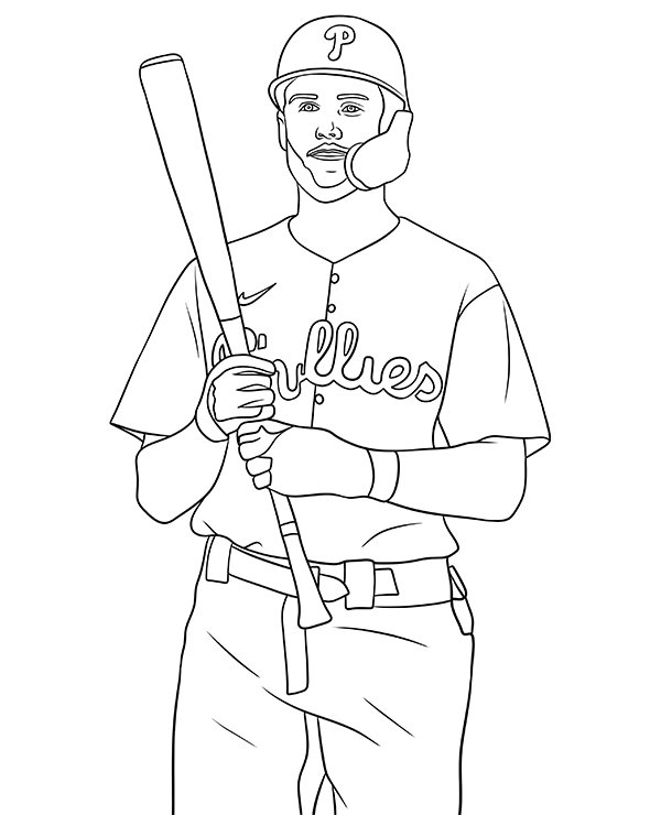 Bryce Harper Coloring Pages Printable For Free Download