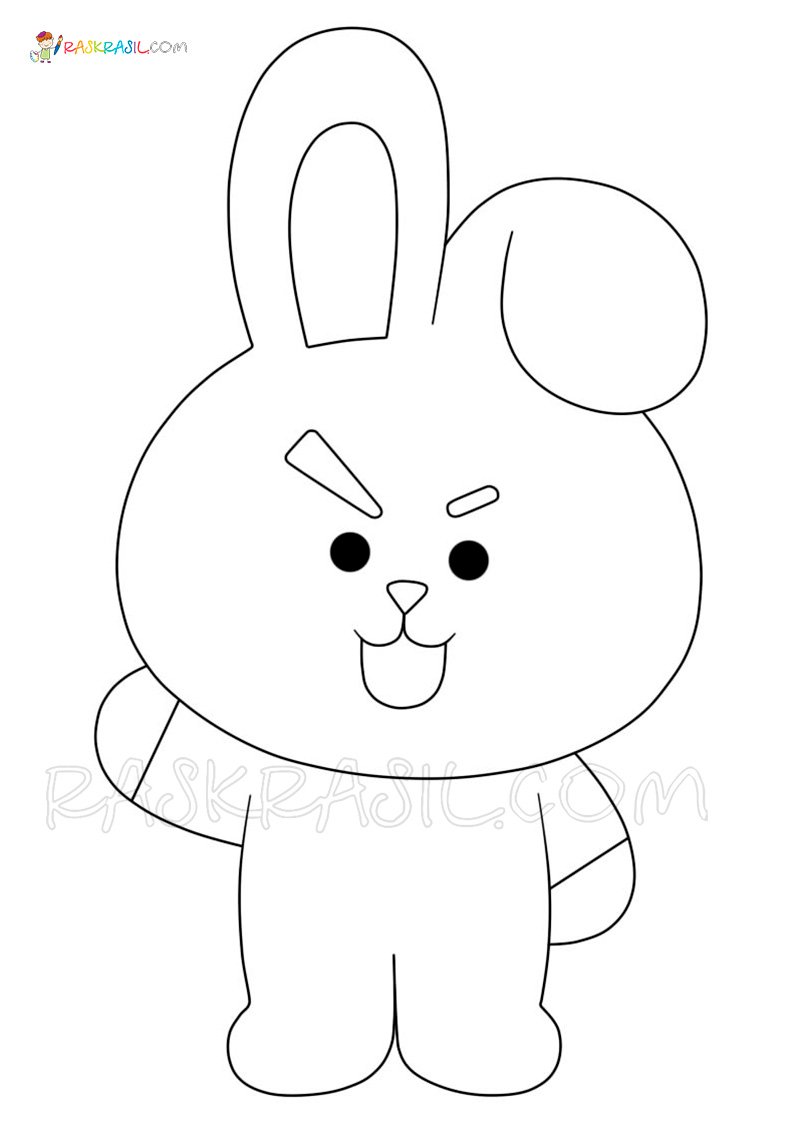 BT21 coloring pages Printable for Free Download