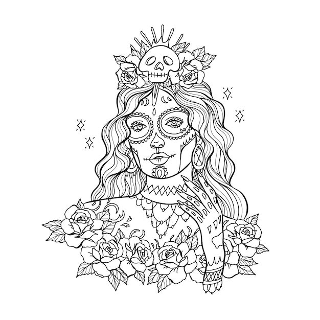 Catrina Coloring Pages Printable for Free Download