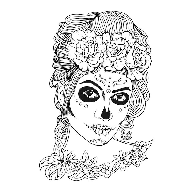 Catrina Coloring Pages Printable for Free Download