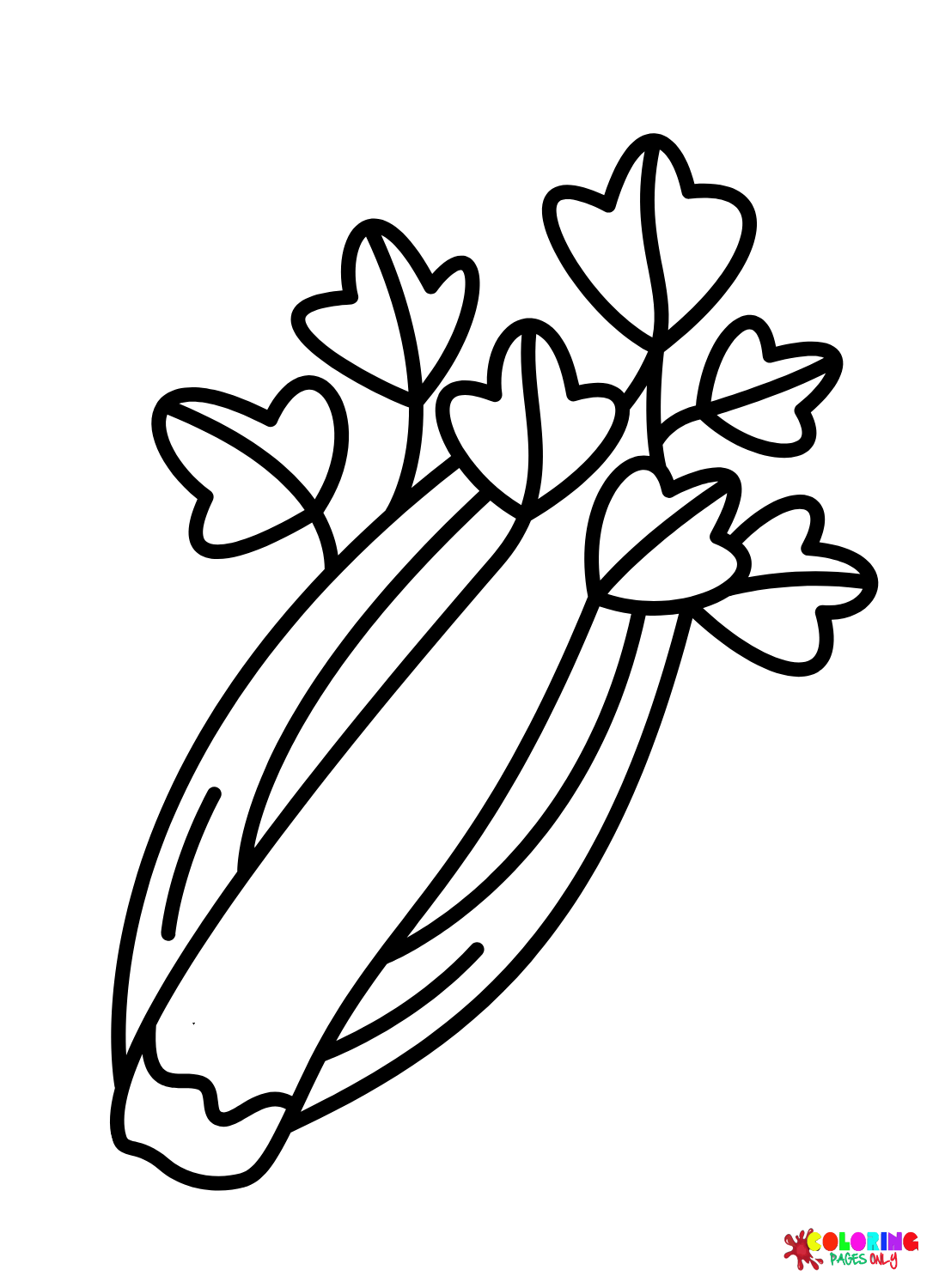 Celery Coloring Pages Printable for Free Download