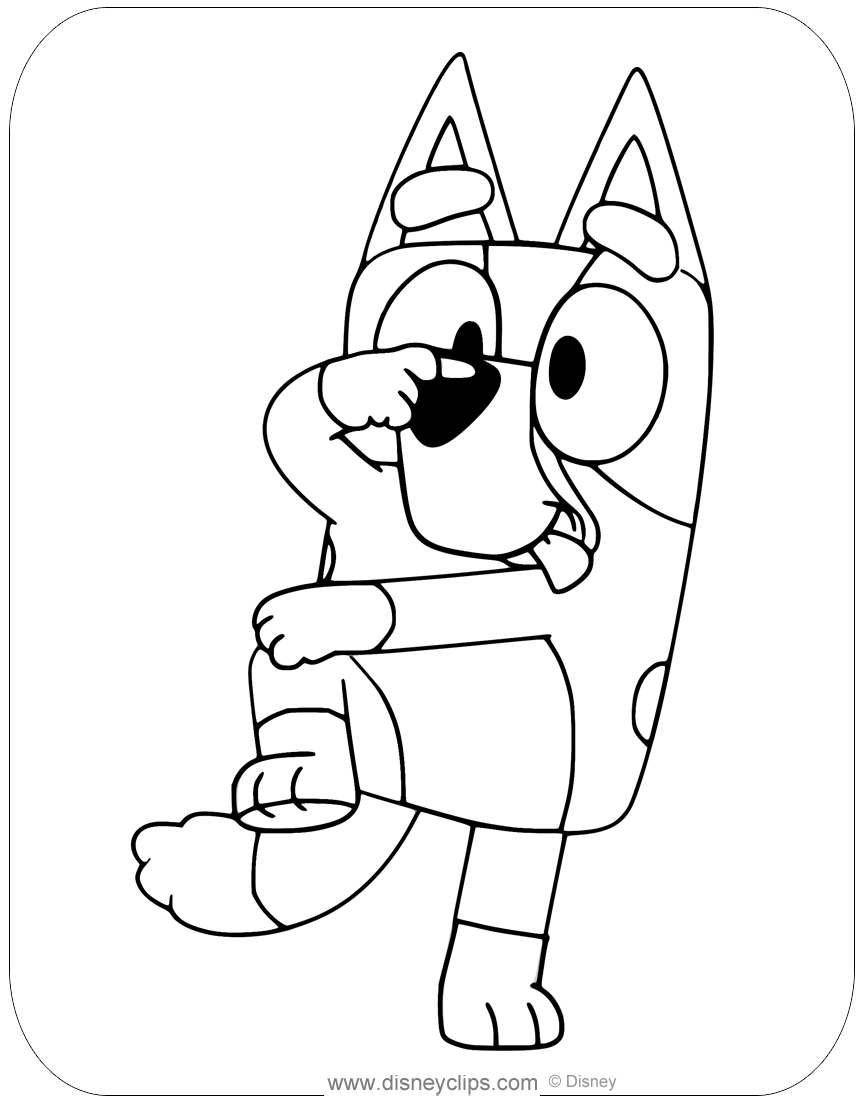 Chilli Heeler Coloring Pages Printable for Free Download