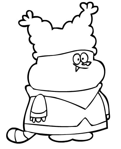 chowder coloring page high quality