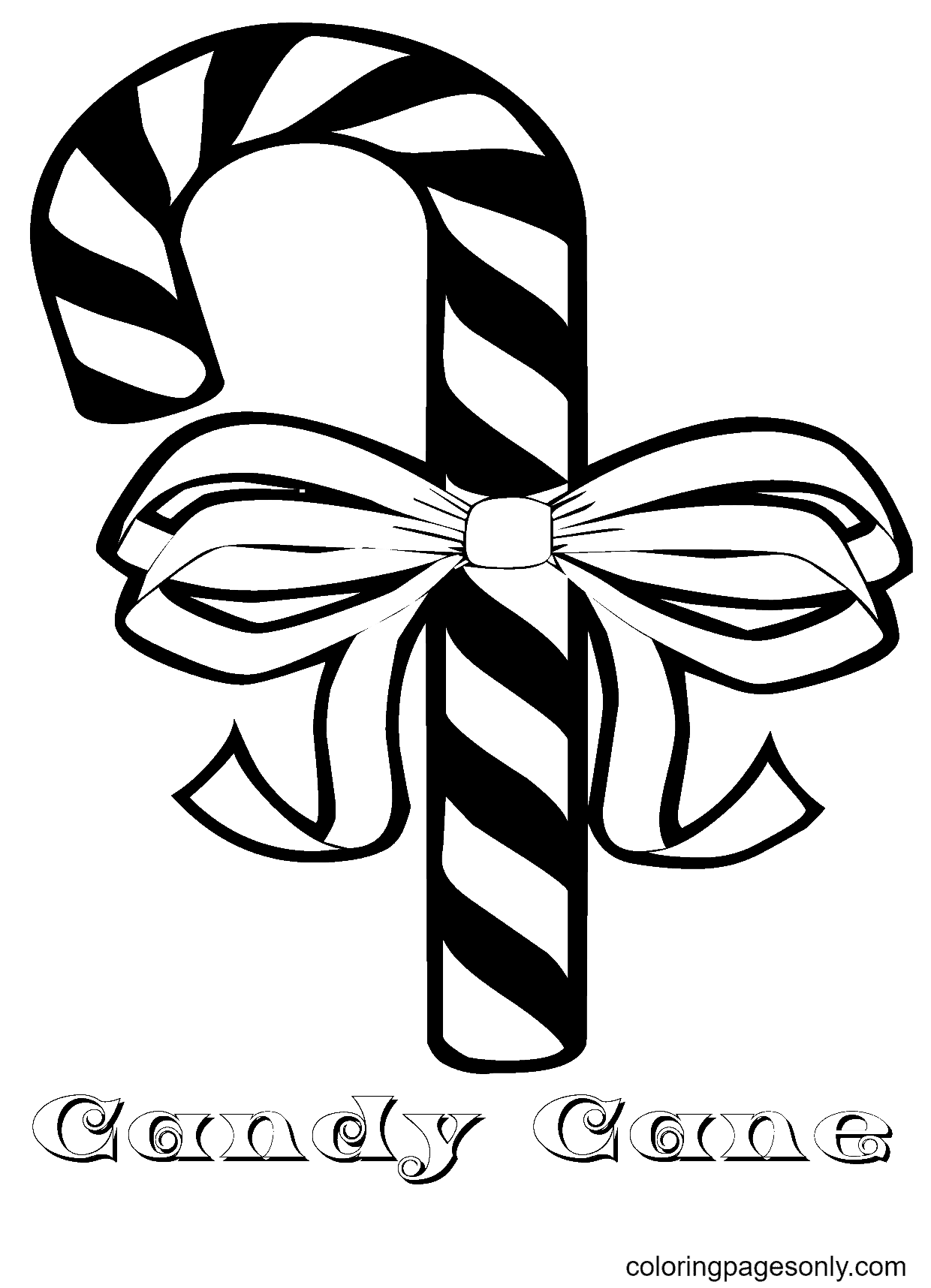 10 Candy Cane Coloring Pages for a Sweet Christmas Treat