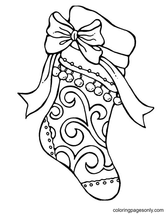 Christmas Stockings Coloring Pages Printable for Free Download