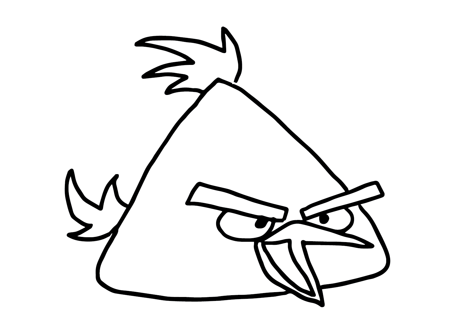 Chuck (Angry Bird) Coloring Pages Printable for Free Download