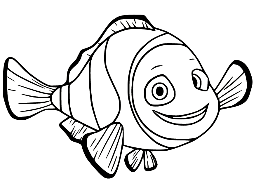 Clownfish Coloring Pages Printable for Free Download