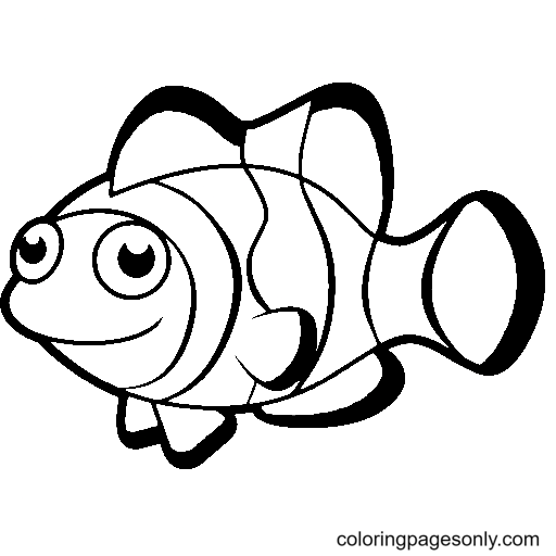 Clownfish Coloring Pages Printable for Free Download