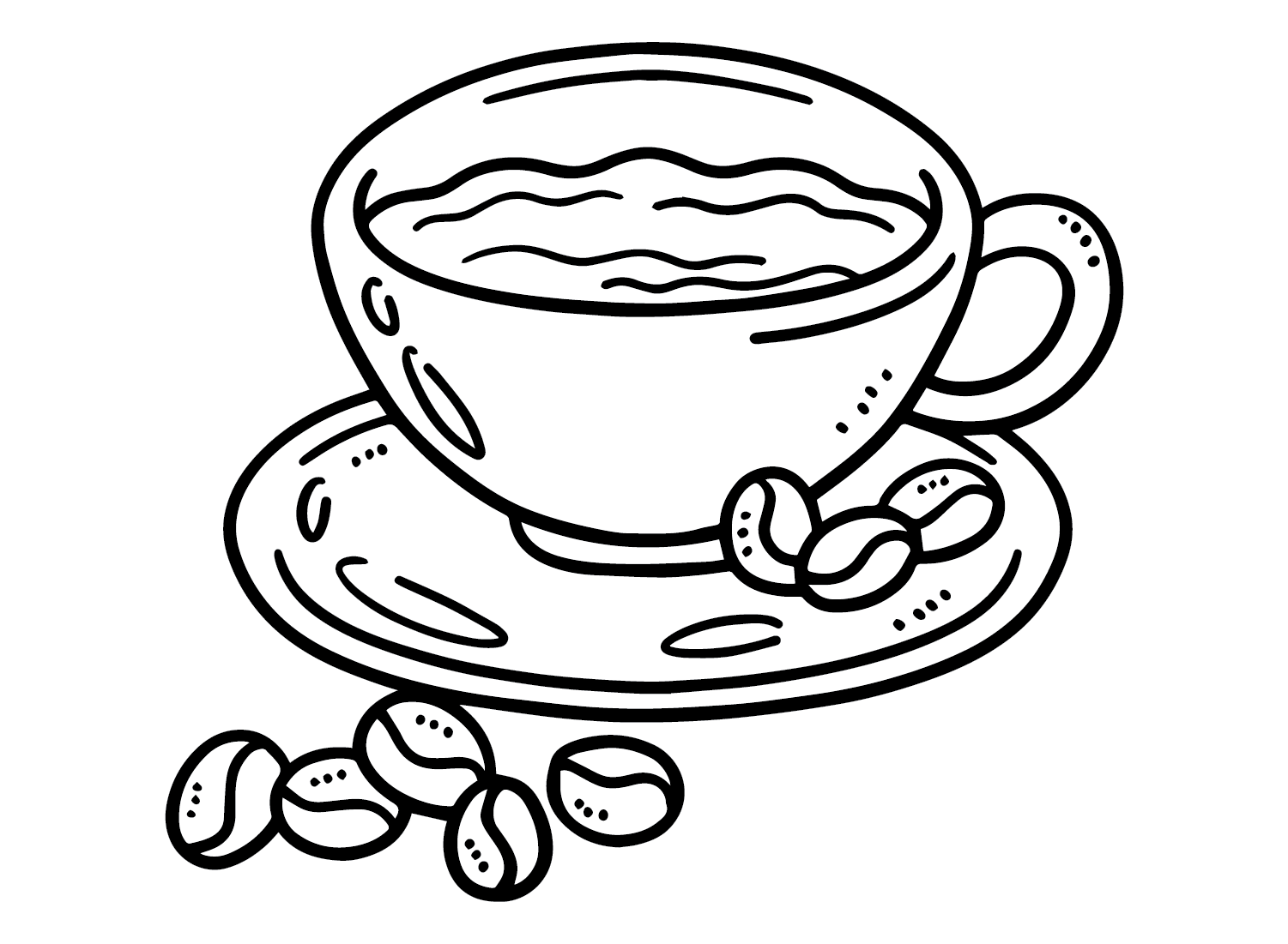 Coffee Coloring Pages Printable for Free Download