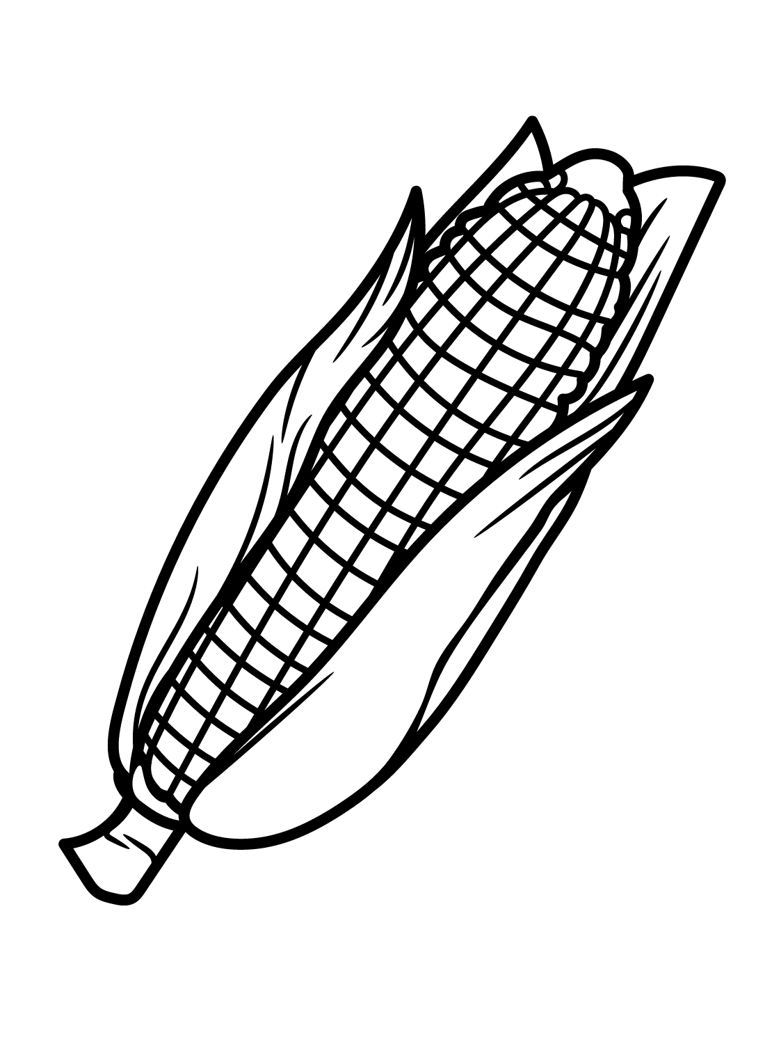 Corn Coloring Pages Printable for Free Download