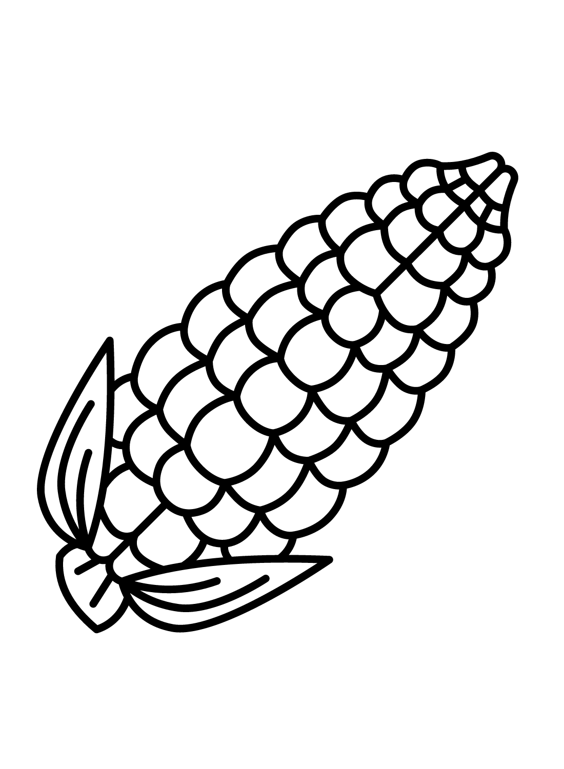 Corn Coloring Pages Printable for Free Download