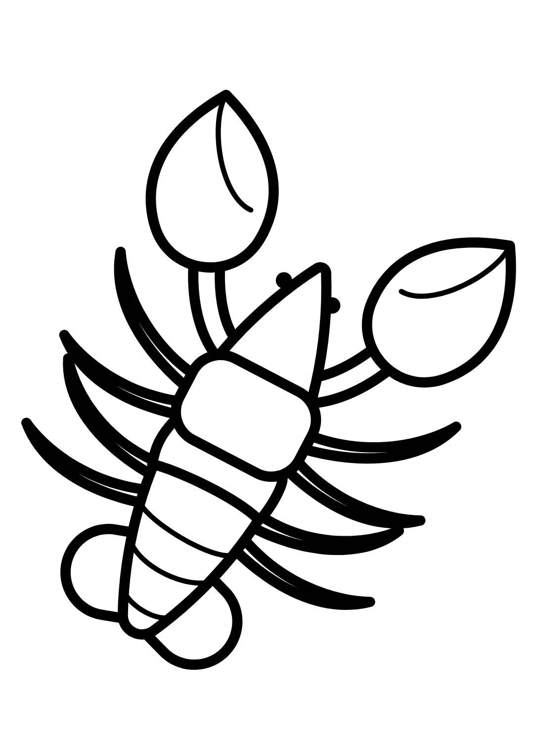 Crawfish Coloring Pages Printable for Free Download