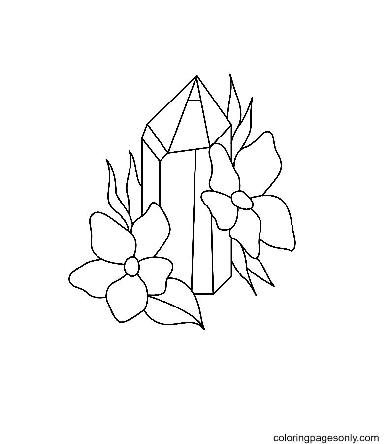 Crystal Coloring Pages Printable for Free Download