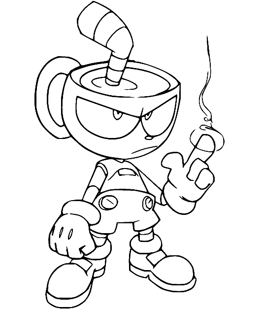 Cuphead Coloring Pages Printable For Free Download