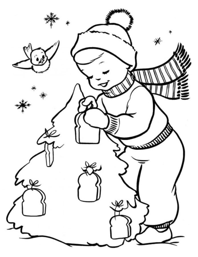 Cute Christmas Coloring Pages Printable for Free Download