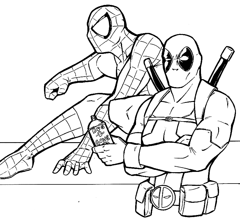 10 Bold Spiderman and Deadpool Coloring Pages to Unleash Your Inner Superhero