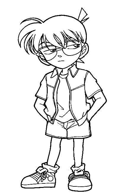 Detective Conan Coloring Pages Printable for Free Download