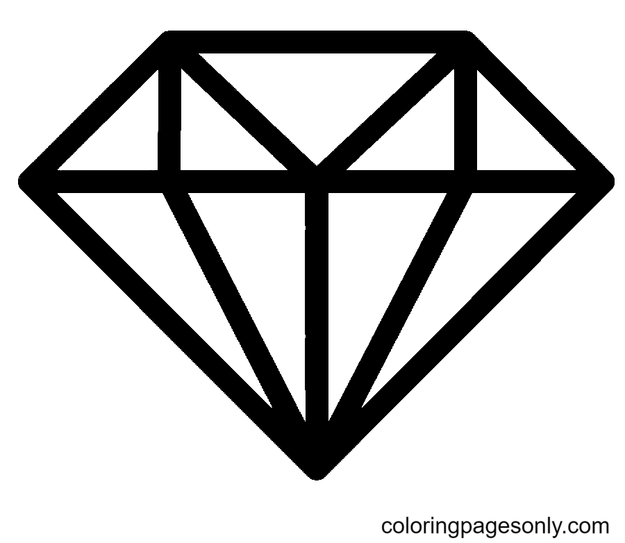 Diamond Coloring Pages Printable for Free Download