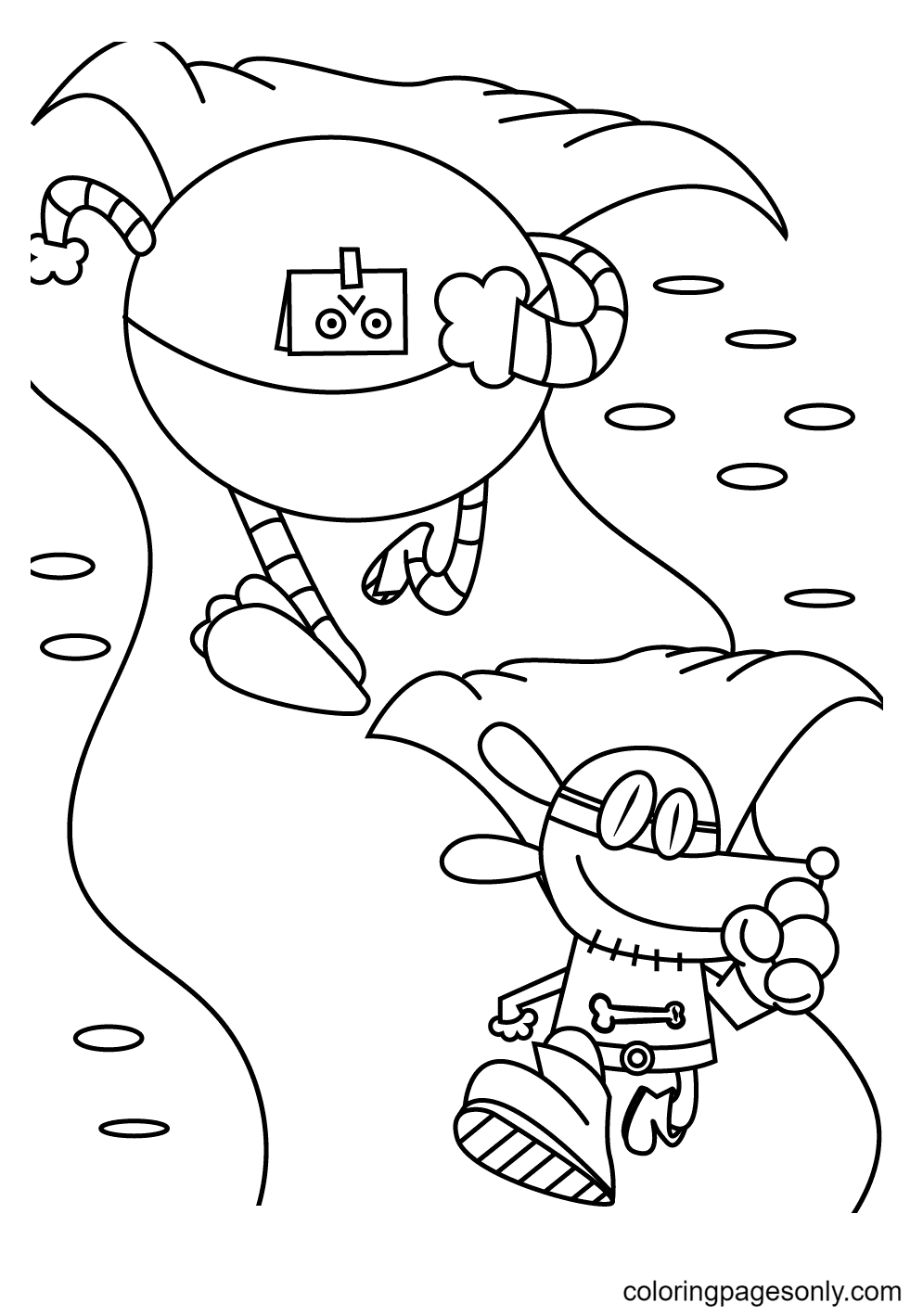 Dog Man Coloring Pages Printable for Free Download