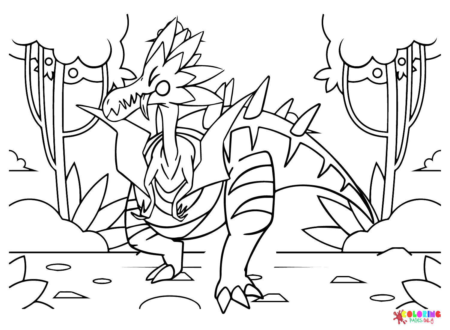 Dracozolt Coloring Pages Printable for Free Download