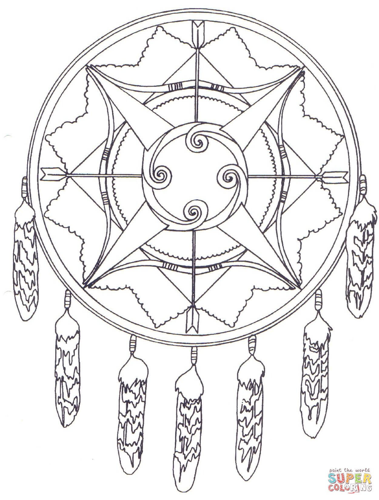 Dream Catcher Coloring Pages Printable For Free Download